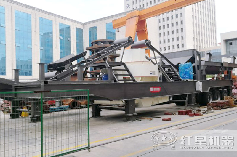 移動式制砂機，轉(zhuǎn)場方便的河石制砂機